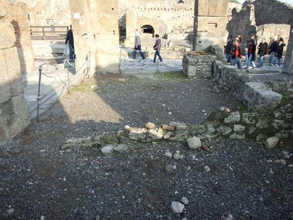 VIII 4 17 Pompeii December 2007 Looking East From Rear Room Towards